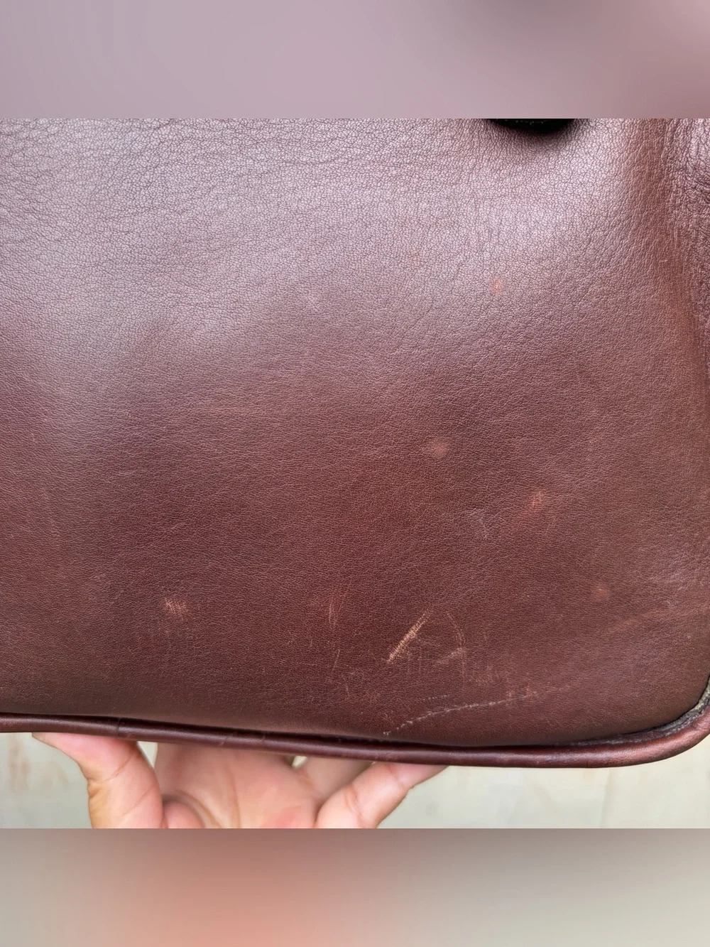 COACH Legacy Compartment Tote #9163 Mahogany Leather Vintage Y2K Shoulder Bag